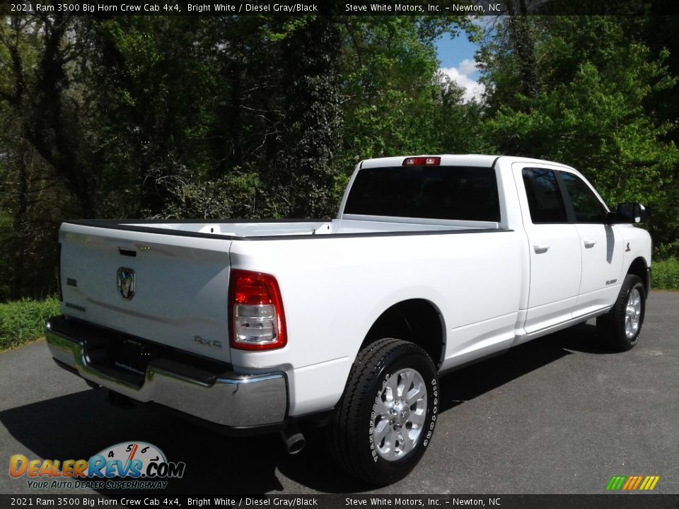 2021 Ram 3500 Big Horn Crew Cab 4x4 Bright White / Diesel Gray/Black Photo #6