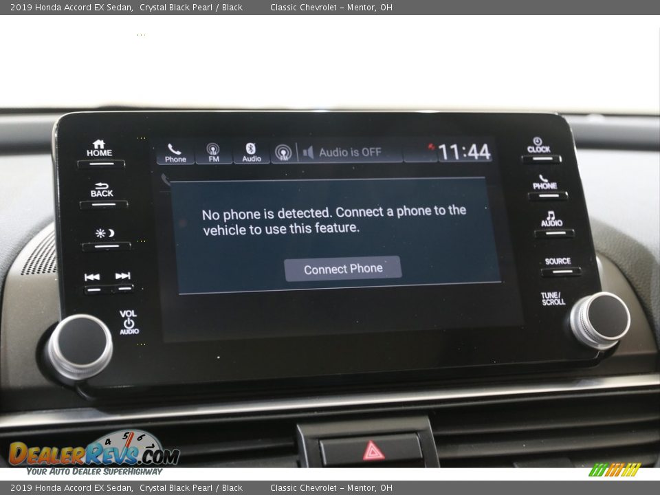 2019 Honda Accord EX Sedan Crystal Black Pearl / Black Photo #12