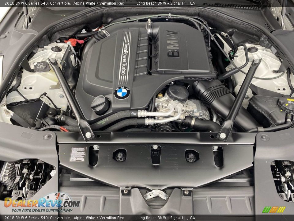 2018 BMW 6 Series 640i Convertible 3.0 Liter TwinPower Turbocharged DOHC 24-Valve VVT Inline 6 Cylinder Engine Photo #12