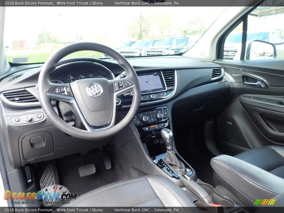 Ebony Interior - 2018 Buick Encore Premium Photo #17