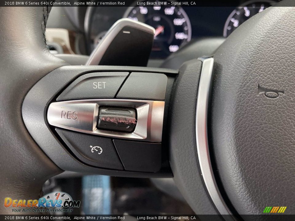 2018 BMW 6 Series 640i Convertible Steering Wheel Photo #19