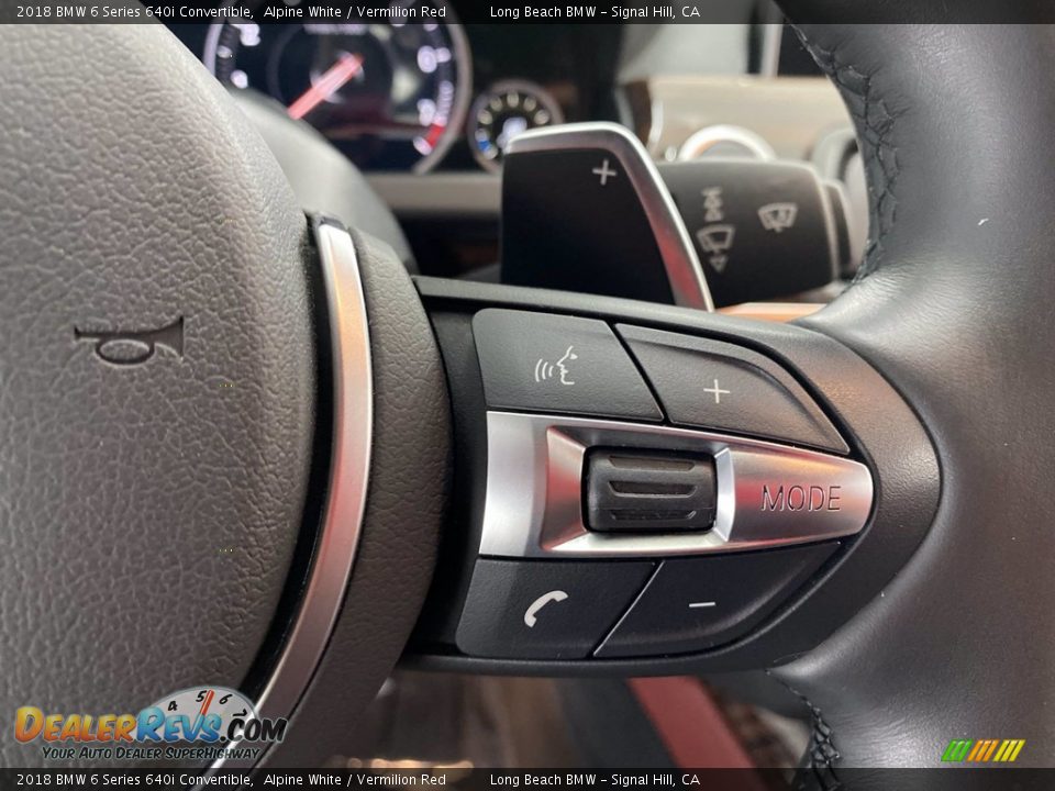 2018 BMW 6 Series 640i Convertible Steering Wheel Photo #20