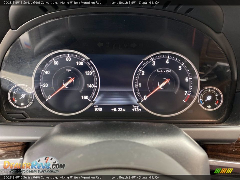 2018 BMW 6 Series 640i Convertible Gauges Photo #21