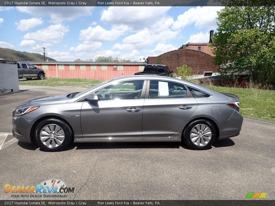 Metropolis Gray 2017 Hyundai Sonata SE Photo #6