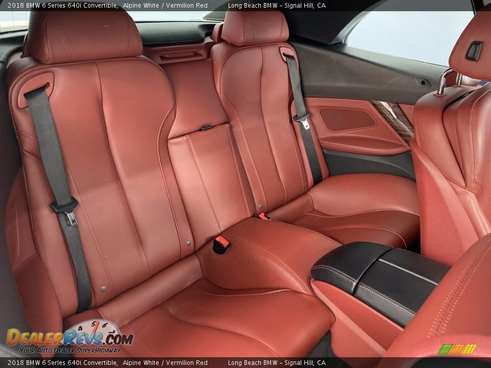 Rear Seat of 2018 BMW 6 Series 640i Convertible Photo #34