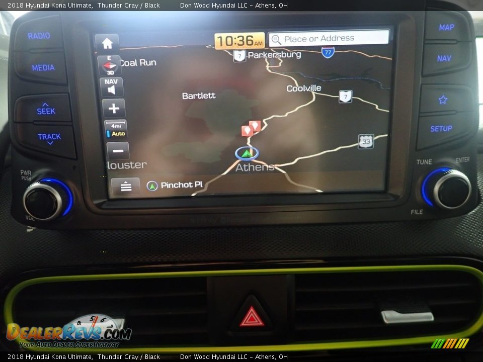 2018 Hyundai Kona Ultimate Thunder Gray / Black Photo #4