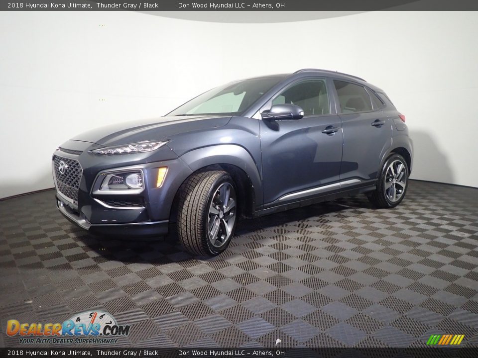 2018 Hyundai Kona Ultimate Thunder Gray / Black Photo #11