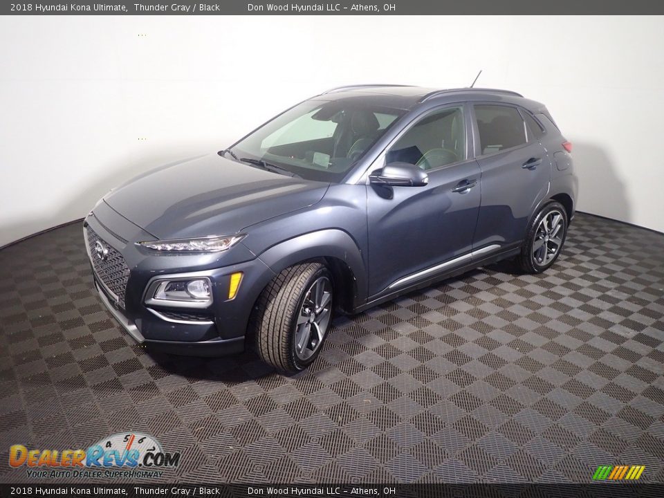 2018 Hyundai Kona Ultimate Thunder Gray / Black Photo #12
