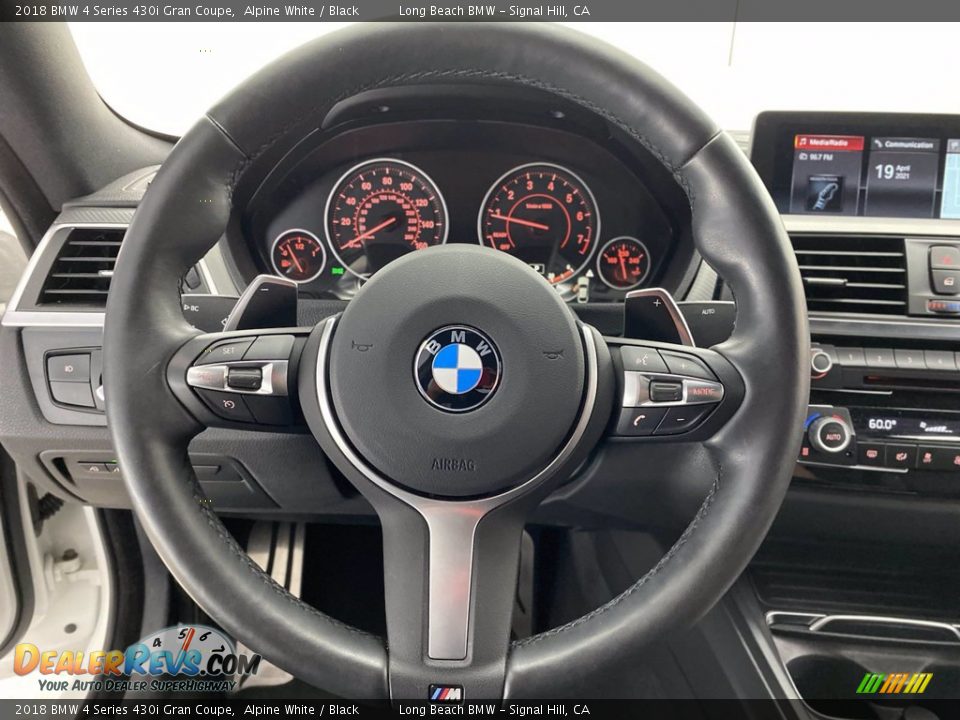 2018 BMW 4 Series 430i Gran Coupe Alpine White / Black Photo #18