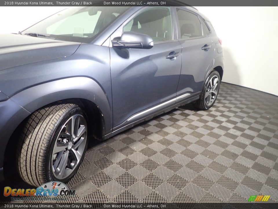 2018 Hyundai Kona Ultimate Thunder Gray / Black Photo #13