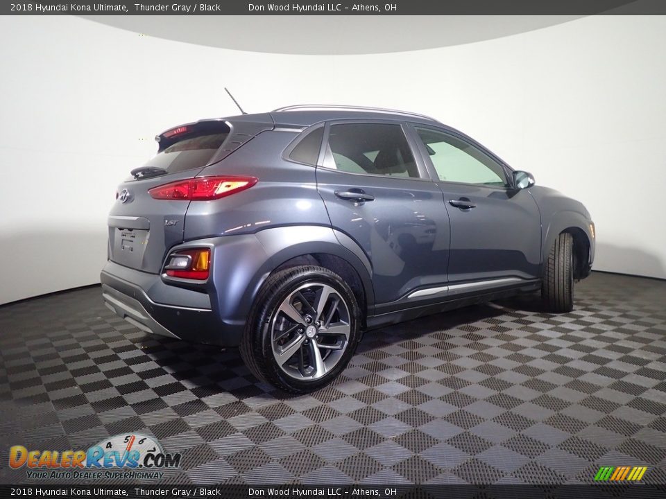 2018 Hyundai Kona Ultimate Thunder Gray / Black Photo #19