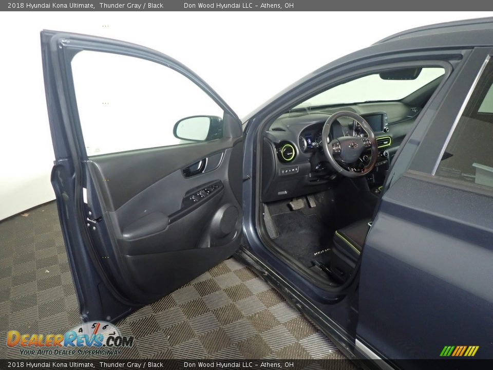 2018 Hyundai Kona Ultimate Thunder Gray / Black Photo #23
