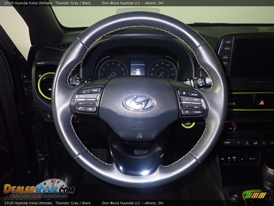 2018 Hyundai Kona Ultimate Thunder Gray / Black Photo #30