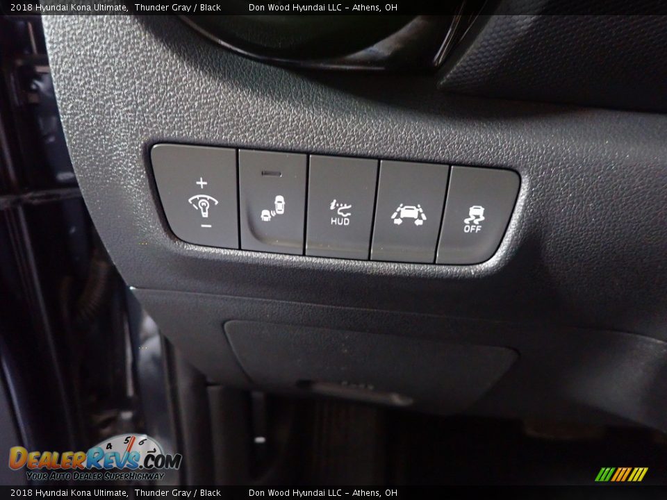 2018 Hyundai Kona Ultimate Thunder Gray / Black Photo #34