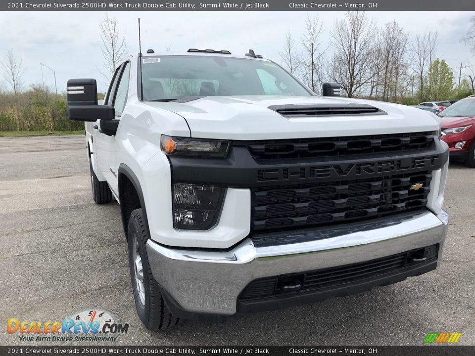 2021 Chevrolet Silverado 2500HD Work Truck Double Cab Utility Summit White / Jet Black Photo #2