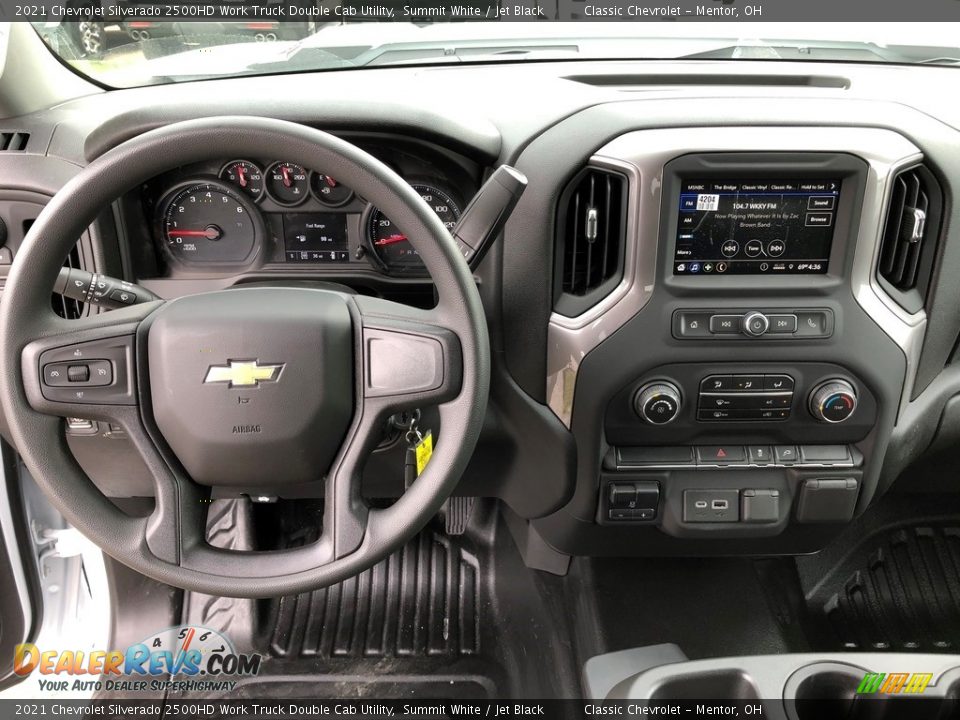2021 Chevrolet Silverado 2500HD Work Truck Double Cab Utility Summit White / Jet Black Photo #7