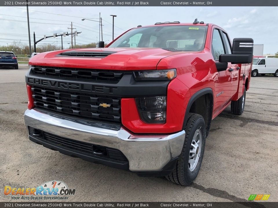 2021 Chevrolet Silverado 2500HD Work Truck Double Cab Utility Red Hot / Jet Black Photo #1