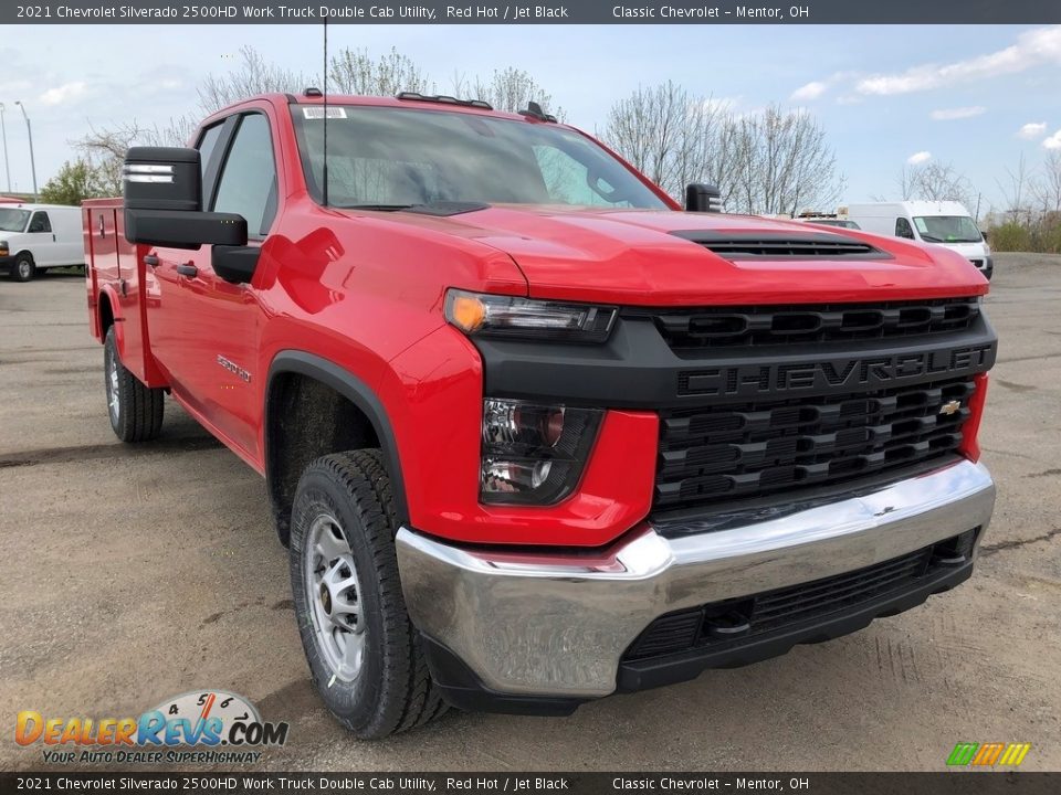 2021 Chevrolet Silverado 2500HD Work Truck Double Cab Utility Red Hot / Jet Black Photo #2