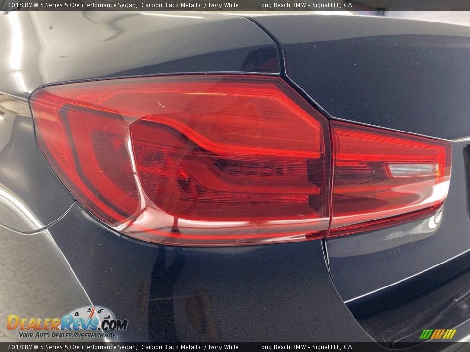 2018 BMW 5 Series 530e iPerfomance Sedan Carbon Black Metallic / Ivory White Photo #9