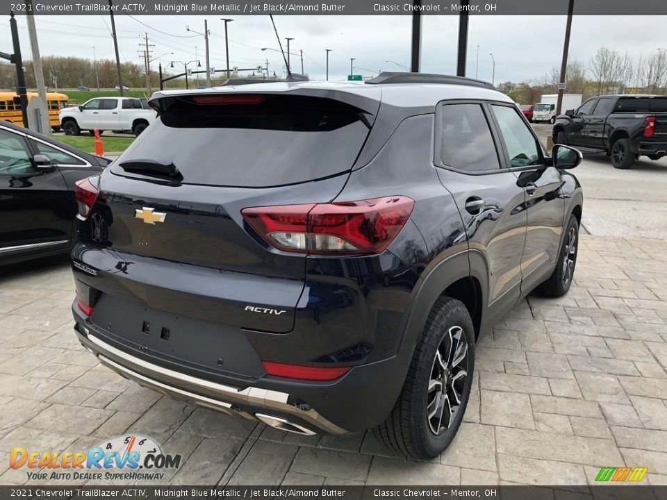 2021 Chevrolet TrailBlazer ACTIV Midnight Blue Metallic / Jet Black/Almond Butter Photo #3