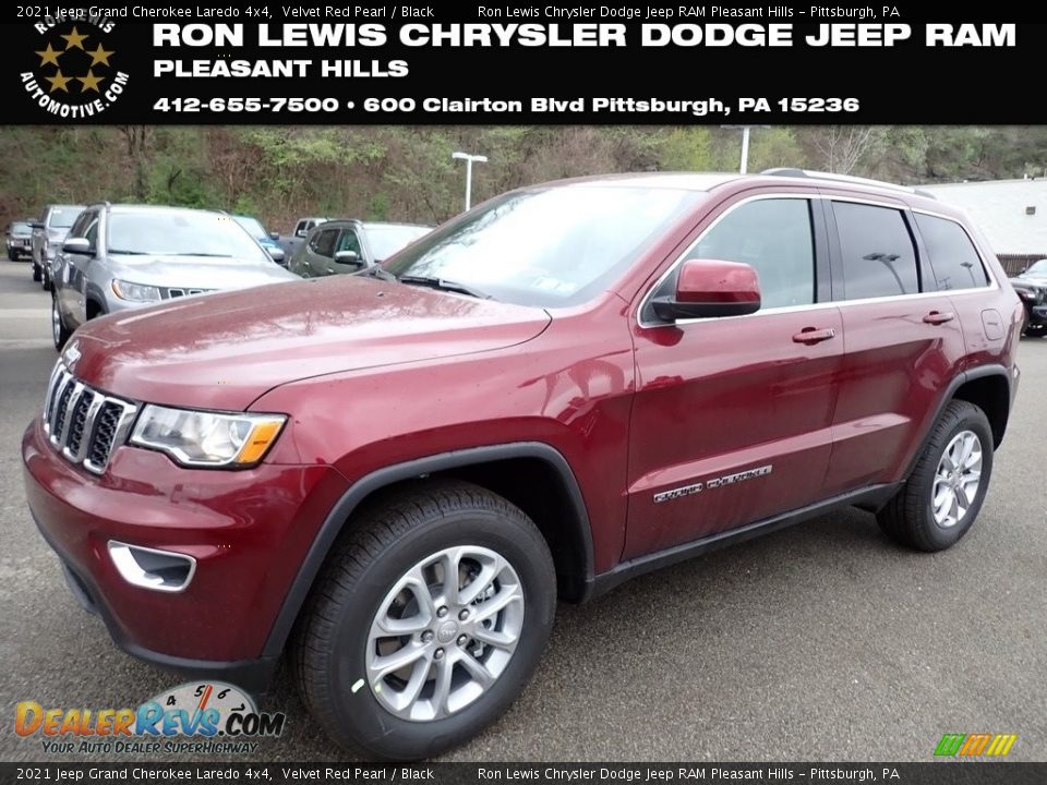 2021 Jeep Grand Cherokee Laredo 4x4 Velvet Red Pearl / Black Photo #1