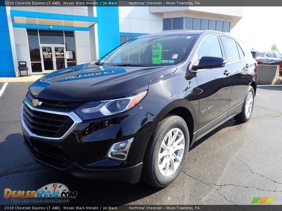 2018 Chevrolet Equinox LT AWD Mosaic Black Metallic / Jet Black Photo #2