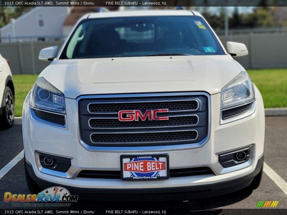 2015 GMC Acadia SLT AWD Summit White / Ebony Photo #2