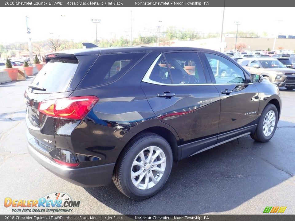 2018 Chevrolet Equinox LT AWD Mosaic Black Metallic / Jet Black Photo #9