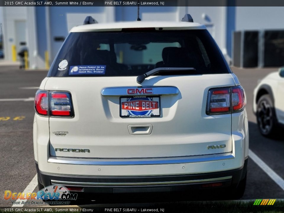 2015 GMC Acadia SLT AWD Summit White / Ebony Photo #4