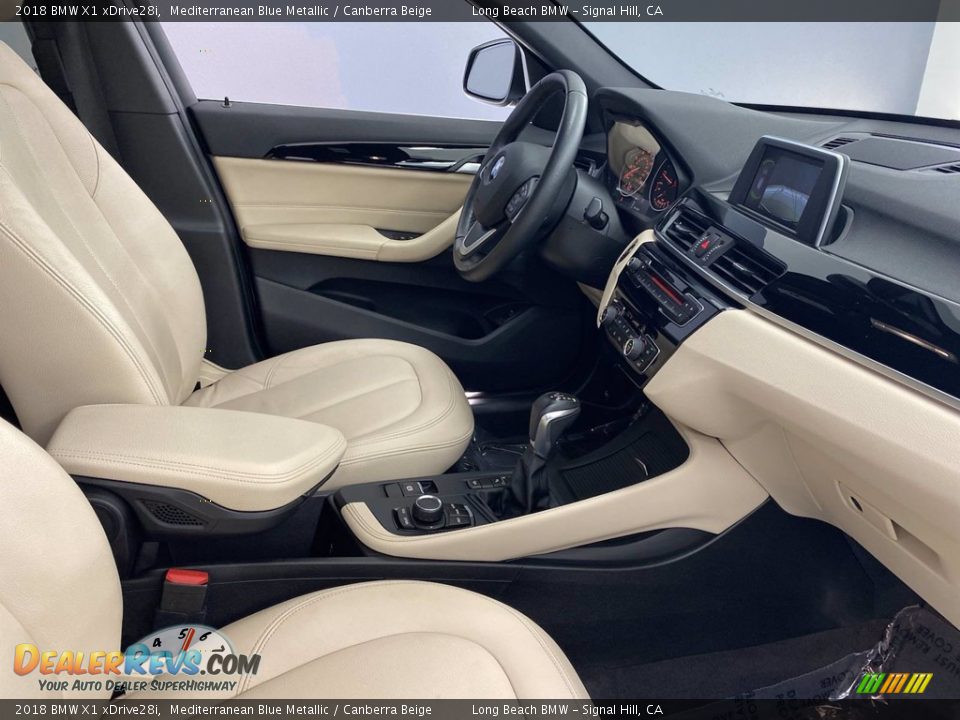 2018 BMW X1 xDrive28i Mediterranean Blue Metallic / Canberra Beige Photo #33