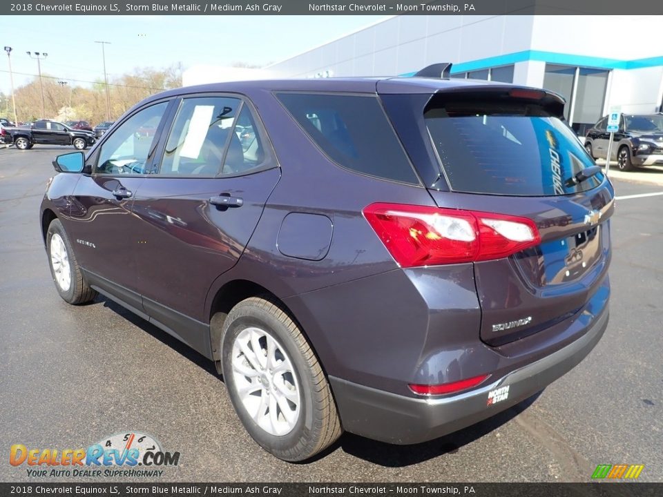 2018 Chevrolet Equinox LS Storm Blue Metallic / Medium Ash Gray Photo #4