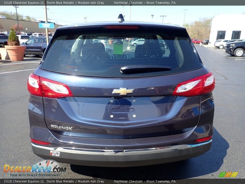 2018 Chevrolet Equinox LS Storm Blue Metallic / Medium Ash Gray Photo #6