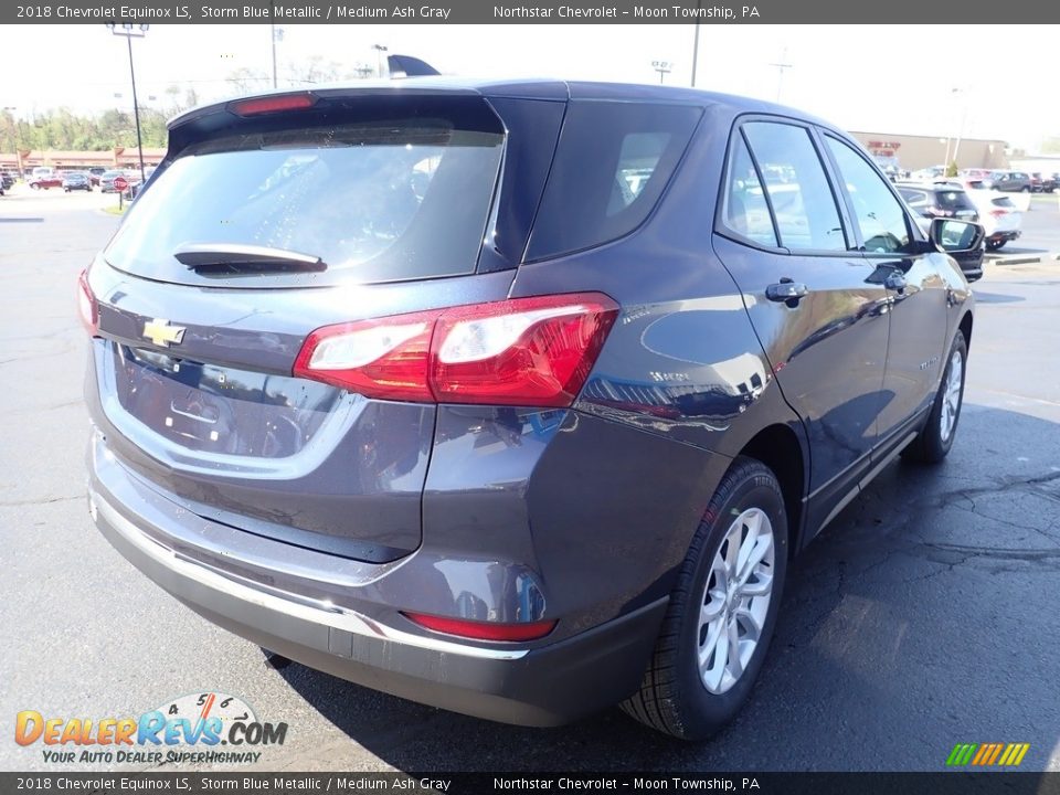 2018 Chevrolet Equinox LS Storm Blue Metallic / Medium Ash Gray Photo #8