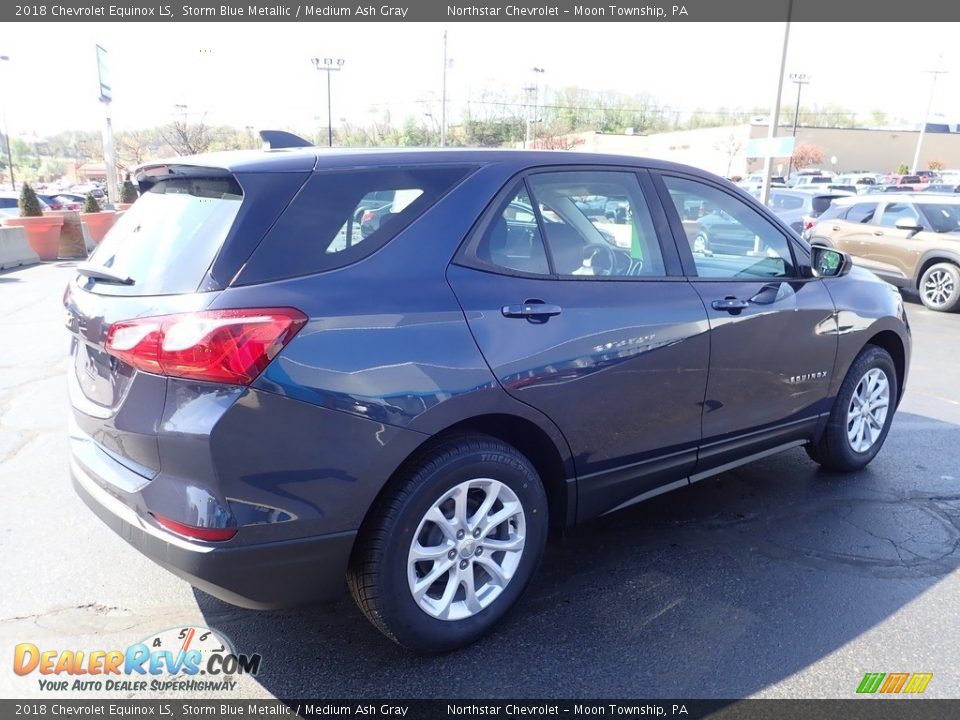 2018 Chevrolet Equinox LS Storm Blue Metallic / Medium Ash Gray Photo #9