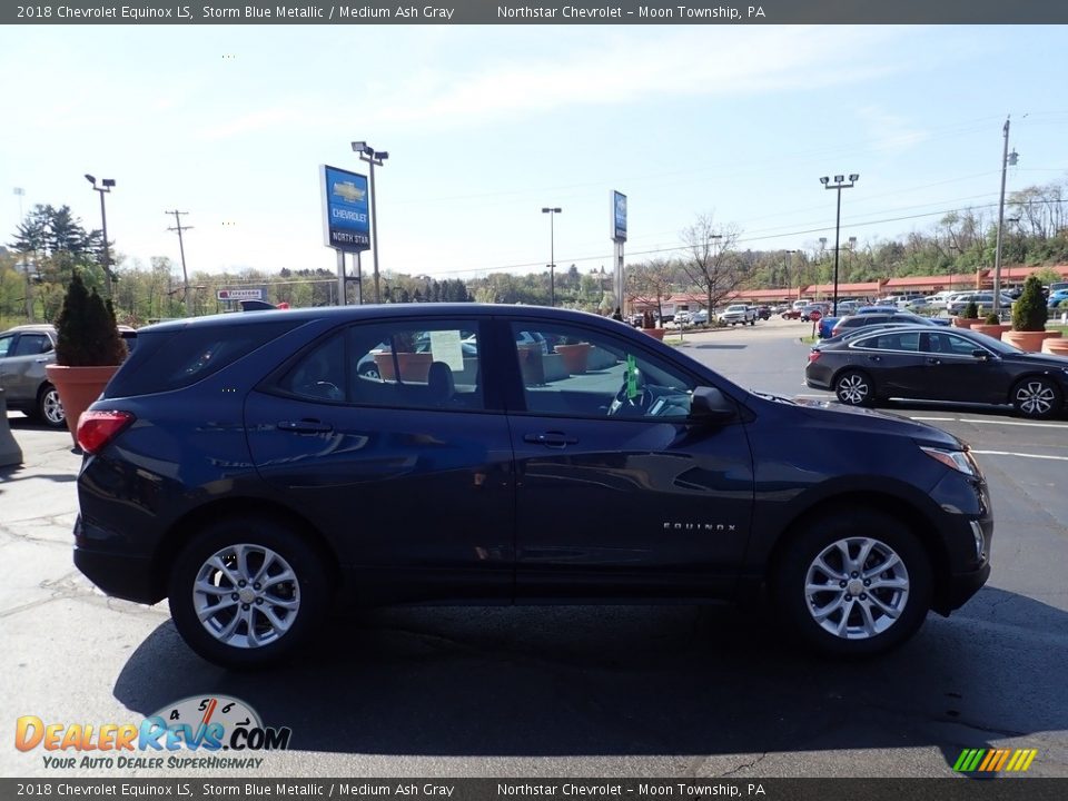 2018 Chevrolet Equinox LS Storm Blue Metallic / Medium Ash Gray Photo #10