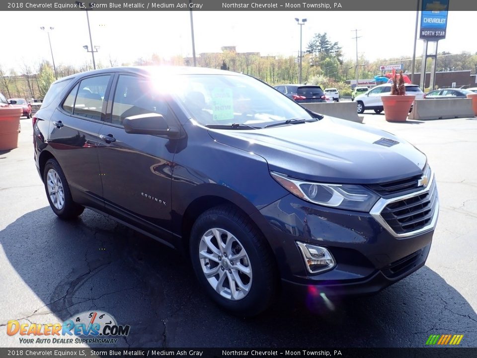 2018 Chevrolet Equinox LS Storm Blue Metallic / Medium Ash Gray Photo #11