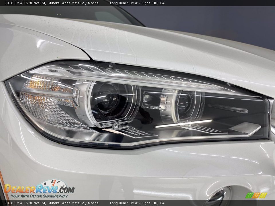 2018 BMW X5 sDrive35i Mineral White Metallic / Mocha Photo #7