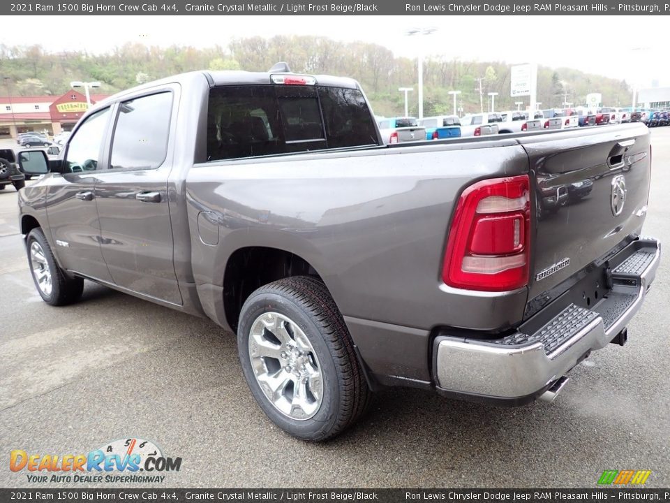 2021 Ram 1500 Big Horn Crew Cab 4x4 Granite Crystal Metallic / Light Frost Beige/Black Photo #3