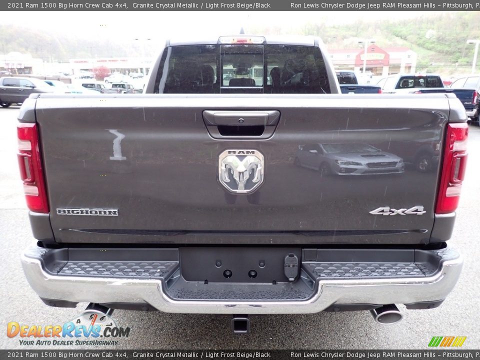 2021 Ram 1500 Big Horn Crew Cab 4x4 Granite Crystal Metallic / Light Frost Beige/Black Photo #4