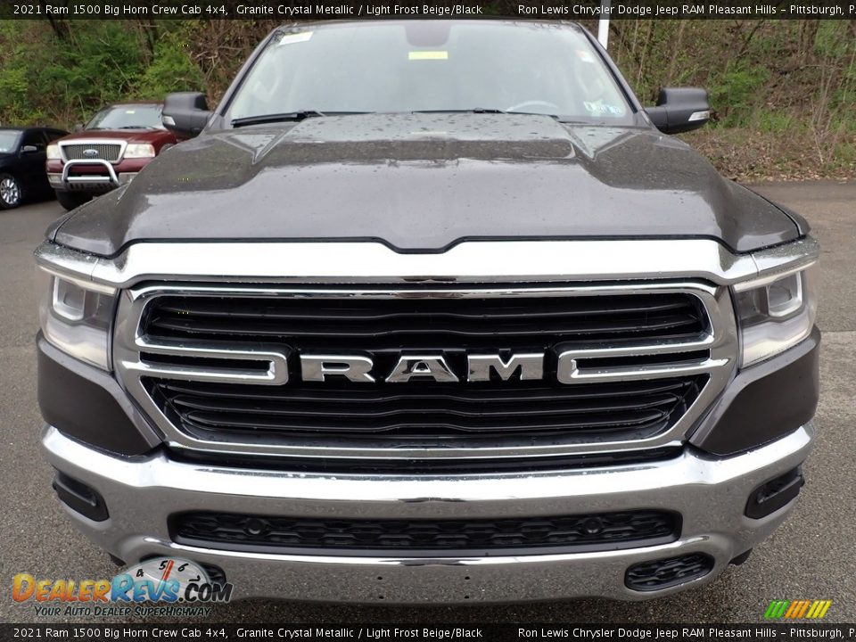 2021 Ram 1500 Big Horn Crew Cab 4x4 Granite Crystal Metallic / Light Frost Beige/Black Photo #8