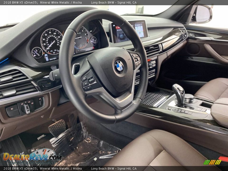 2018 BMW X5 sDrive35i Mineral White Metallic / Mocha Photo #16