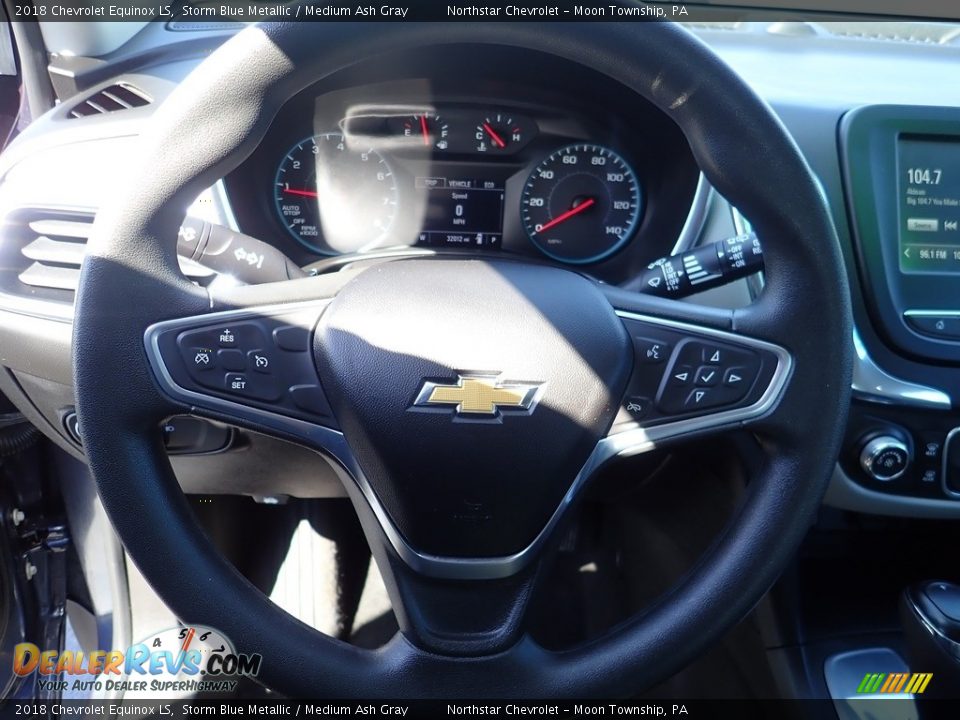 2018 Chevrolet Equinox LS Storm Blue Metallic / Medium Ash Gray Photo #26