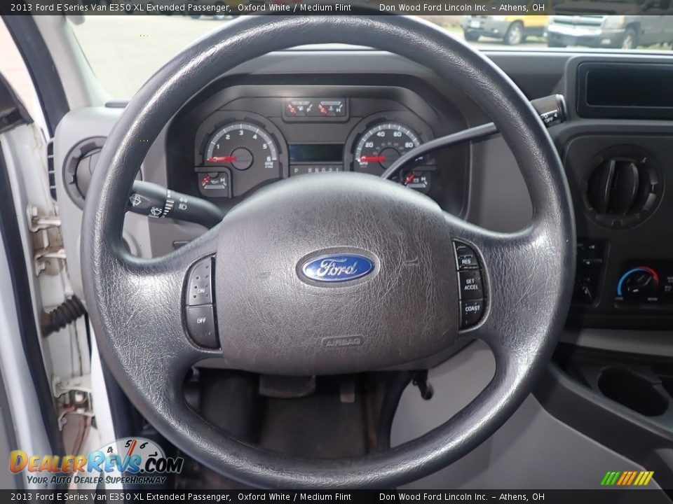 2013 Ford E Series Van E350 XL Extended Passenger Oxford White / Medium Flint Photo #27