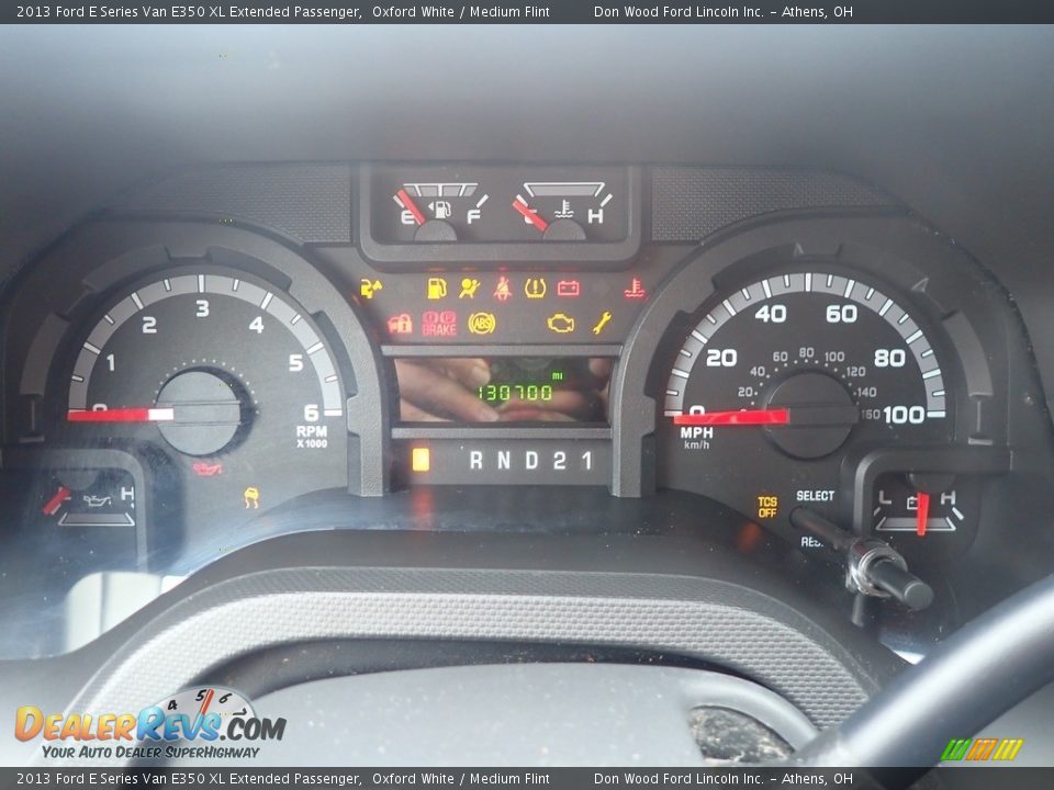 2013 Ford E Series Van E350 XL Extended Passenger Oxford White / Medium Flint Photo #28