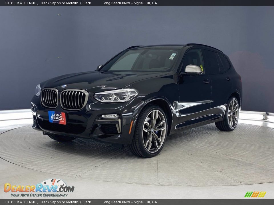 2018 BMW X3 M40i Black Sapphire Metallic / Black Photo #3