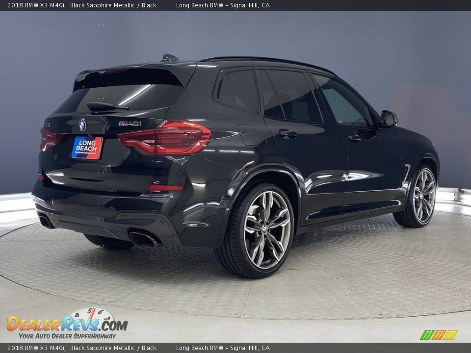 2018 BMW X3 M40i Black Sapphire Metallic / Black Photo #5