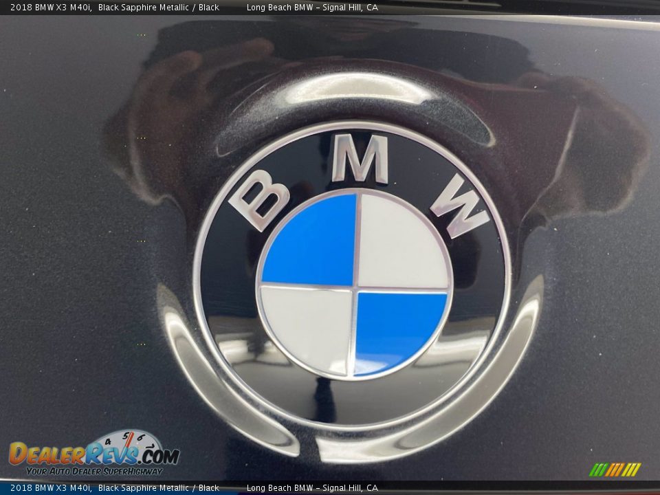 2018 BMW X3 M40i Black Sapphire Metallic / Black Photo #10