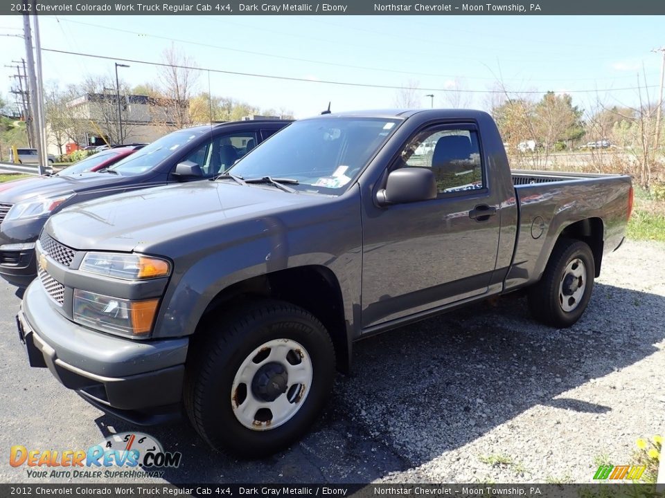 2012 Chevrolet Colorado Work Truck Regular Cab 4x4 Dark Gray Metallic / Ebony Photo #1