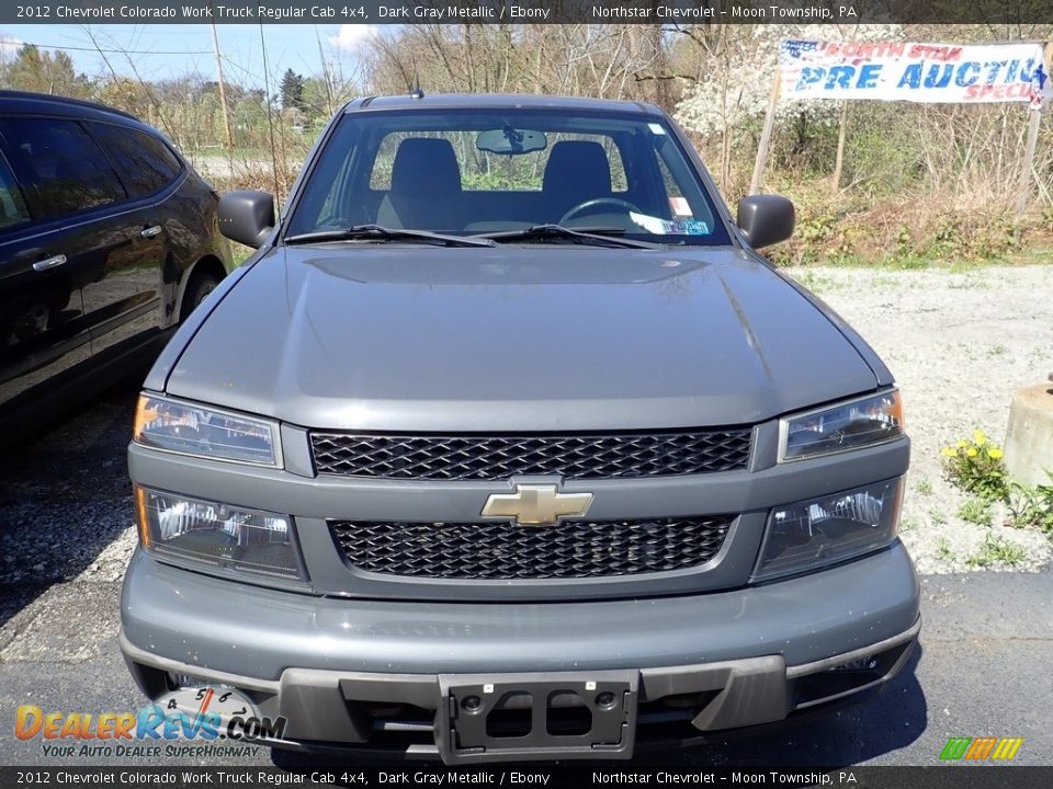 2012 Chevrolet Colorado Work Truck Regular Cab 4x4 Dark Gray Metallic / Ebony Photo #6