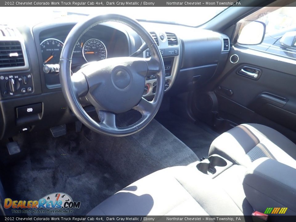 2012 Chevrolet Colorado Work Truck Regular Cab 4x4 Dark Gray Metallic / Ebony Photo #12